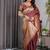 Maroon Color Zari Woven Banarasi Art Silk Saree