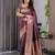 Purple Color Zari Woven Banarasi Art Silk Saree