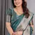 Teal Color Zari Woven Banarasi Art Silk Saree