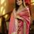 Pink Color Embroidered Tissue Silk blend Saree