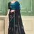 morpeach color fendi satin silk blend shaded zircon hand work saree