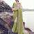 green shaded tissue silk blend jacquard saree with pure tissue blouse – trendy ombre festival saree