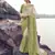 green shaded tissue silk blend jacquard saree with pure tissue blouse     trendy ombre festival saree