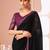Black georgette designer lace border saree with heavy work blouse for wedding party