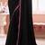 Black georgette designer lace border saree with heavy work blouse for wedding party