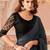 Grey georgette designer lace border saree with heavy work blouse for wedding party