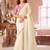 White georgette designer lace border saree with heavy work blouse for wedding party