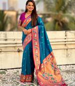 Soft silk swan rajhans paithani saree