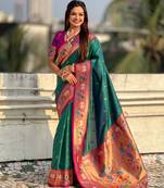 Soft silk swan rajhans paithani saree