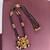 Gold plated temple ganesh black beads necklace