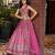 PINK DOLA SILK SEQUINS ZARI EMBROIDERED LEHENGA CHOLI