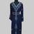Navy-Blue color luxurious Handmade Moroccan Kaftan with hijjab