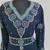 Navy-Blue color luxurious Handmade Moroccan Kaftan with hijjab