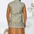 Beige dupion silk embroidered kurta pajama and nehru jacket