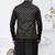 Black dupion silk embroidered kurta pajama and nehru jacket