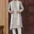 Grey faux banarasi embroidered kurta pajama