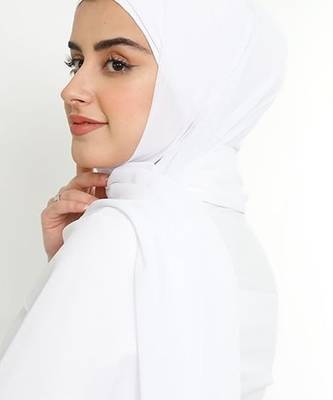 Off-White color Handmade Moroccan Kaftan with hijjab 4