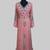 Peach color luxurious Handmade Moroccan Kaftan with hijjab