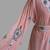 Peach color luxurious Handmade Moroccan Kaftan with hijjab