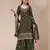 Mehendi georgette semi stitched suit with heavy embroidery work