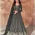 Black georgette readymade anarkali suit with sequence work