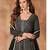 Black georgette readymade anarkali suit with sequence work