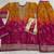 Pink chinon silk readymade suit with sequence work