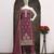 Purple chinon silk semi stitched suit with embroidery & sequence work