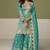 Sky blue real shimmer readymade suit with embroidery & real mirror work