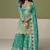 Sky blue real shimmer readymade suit with embroidery & real mirror work