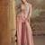 Baby pink georgette readymade suit with embroidery work - Full Stitched Free Size
