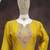 Yellow heavy chinon reaymade suit with embroidery & sequence work