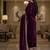 Purple color velevt fabric designer embroidery work suit