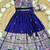 navyblue soft silk paithani design pattu pavadai for girls ethnic wear