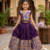 wine soft silk paithani design pattu pavadai for girls ethnic wear