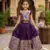 wine soft silk paithani design pattu pavadai for girls ethnic wear