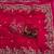Rani Pink Color Embroidered Chiffon Saree