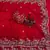 Red Color Embroidered Chiffon Saree