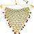 Gold-plated kundan maroon beads v-shaped necklace set with maang tikka