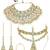 Gold plated kundan bridal jewellery set