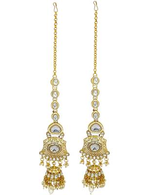 Gold plated kundan bridal jewellery set 4