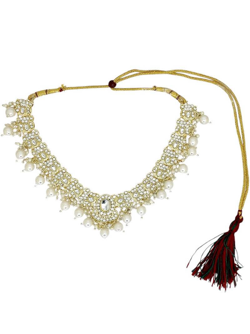 Gold plated cubic zircon necklace set