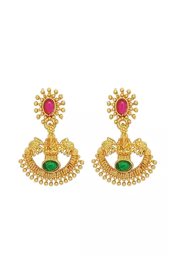 Gold plated multi temple necklace set