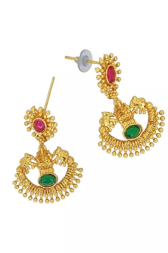 Gold plated multi temple necklace set