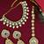Gold plated garvi kundan necklace set