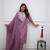 Lavender Cotton Embroidered Kurta Set with Cotton Dupatta