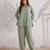 Sage green cotton slub co-ord set