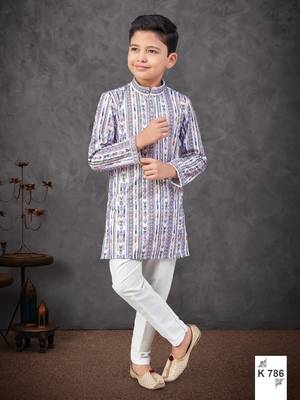 Blur rayon embroidered kurta pajama 1