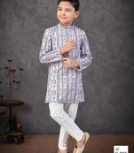 Blur rayon embroidered kurta pajama