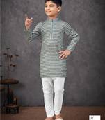 Green rayon embroidered kurta pajama